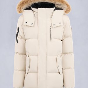 KIDS UNISEX ORIGINAL SHEARLING TRIM 3Q JACKET-ALABASTER/BRONZE