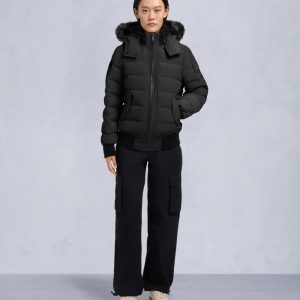 ONYX LADRIERE SHEARLING BOMBER JACKET
