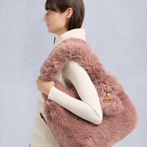 BUNNY TOTE BAG-MAUVE