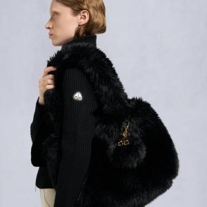 BUNNY TOTE BAG-BLACK