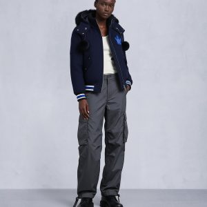 NHL X MOOSE KNUCKLES MAPLE LEAFS BOMBER JACKET