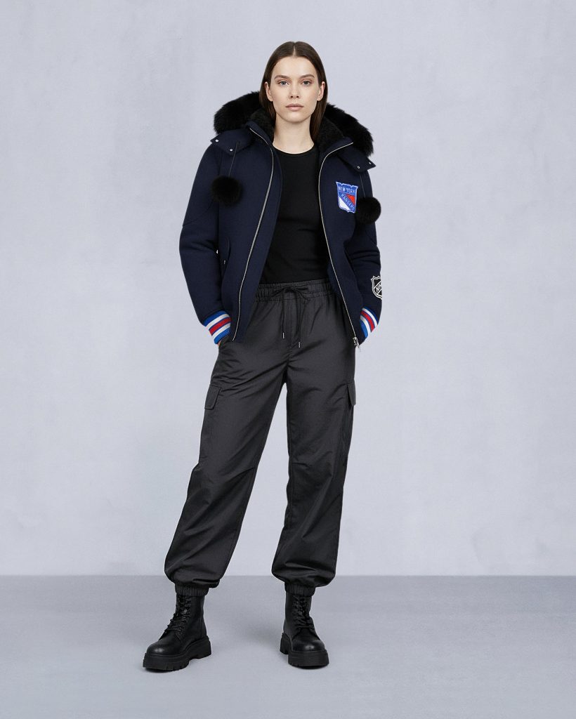 NHL X MOOSE KNUCKLES RANGERS BOMBER JACKET