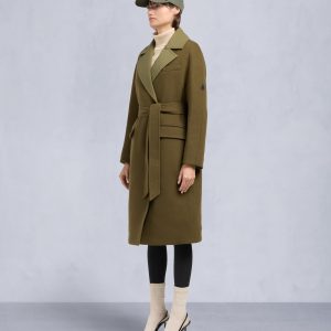 LAFLEUR WOOL LONG WRAP COAT-MARSH