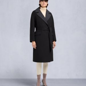 LAFLEUR WOOL LONG WRAP COAT
