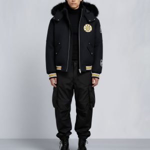 NHL X MOOSE KNUCKLES BRUINS BOMBER JACKET