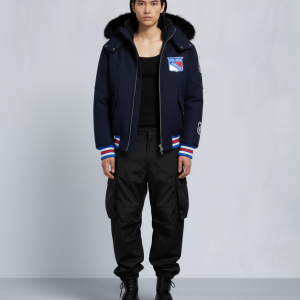 NHL X MOOSE KNUCKLES RANGERS BOMBER JACKET