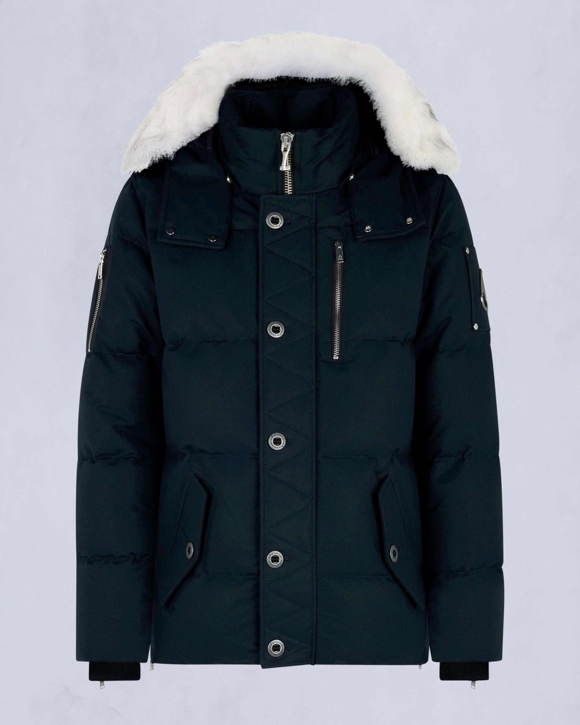 ORIGINAL SHEARLING TRIM 3Q JACKET-NAVY/NATURAL - Image 8