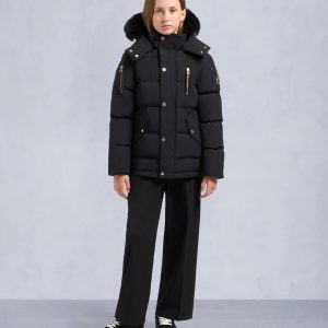 KIDS  UNISEX ORIGINAL GOLD SERIES SHEARLING TRIM 3Q JACKET