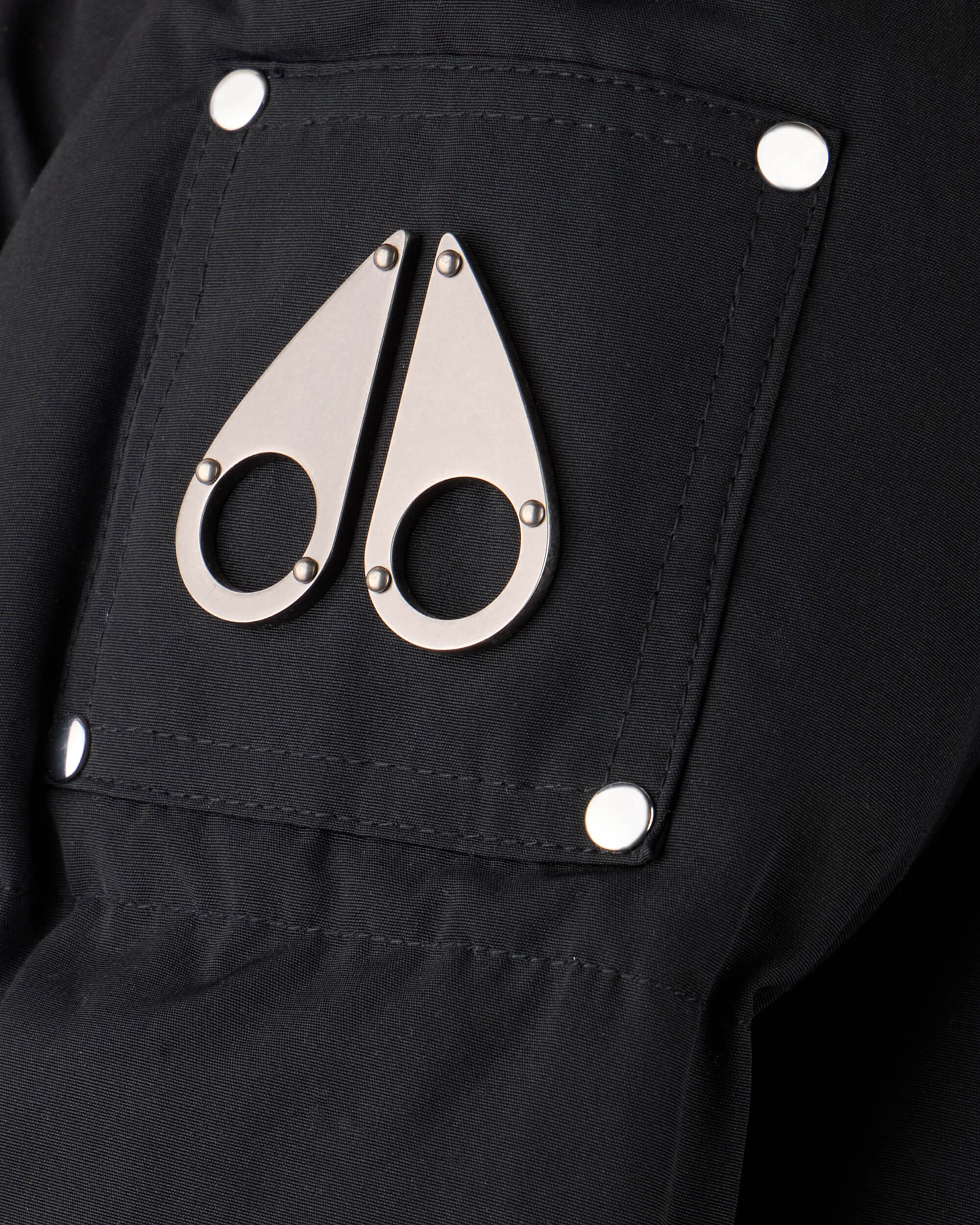 KIDS UNISEX ORIGINAL SHEARLING TRIM 3Q JACKET-BLACK/BLACK - Image 4