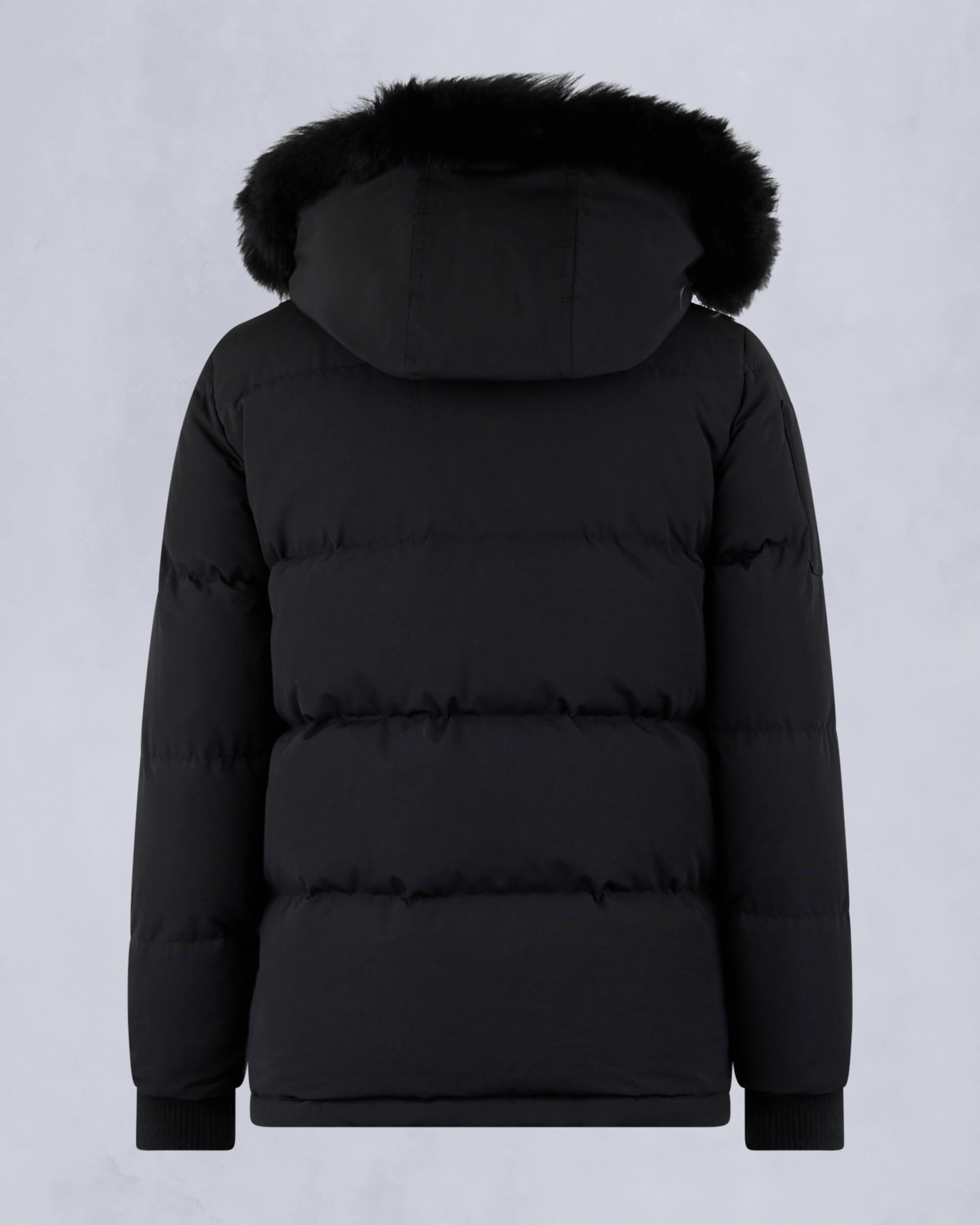 KIDS UNISEX ORIGINAL SHEARLING TRIM 3Q JACKET-BLACK/BLACK - Image 5