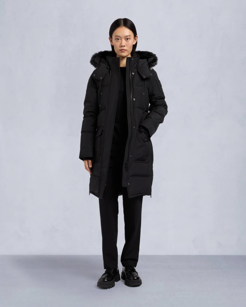 ONYX SHEARLING CAUSAPSCAL PARKA