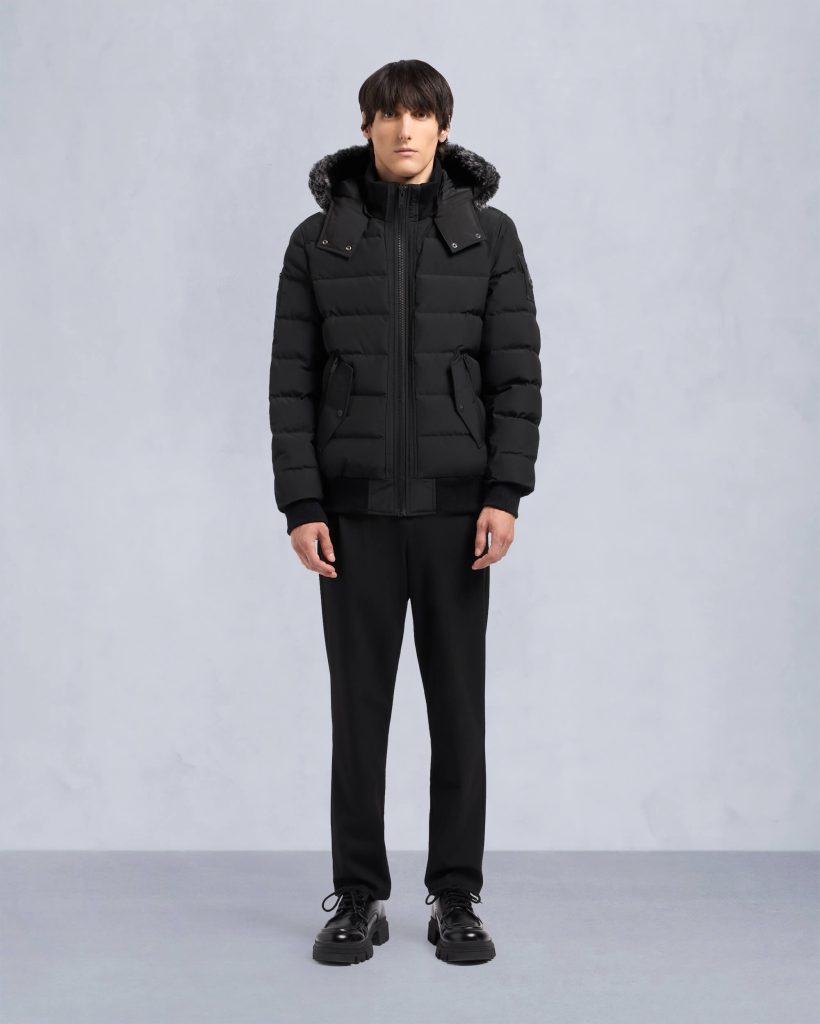 ONYX SCOTCHTOWN SHEARLING BOMBER JACKET