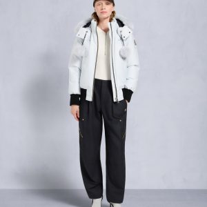 ORIGINAL DEBBIE SHEARLING TRIM BOMBER JACKET