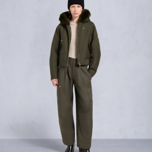 GOLD SERIES LOGAN SHEARLING TRIM BOMBER JACKET