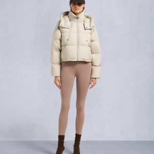 AKAI CROPPED PUFFER-ALABASTER