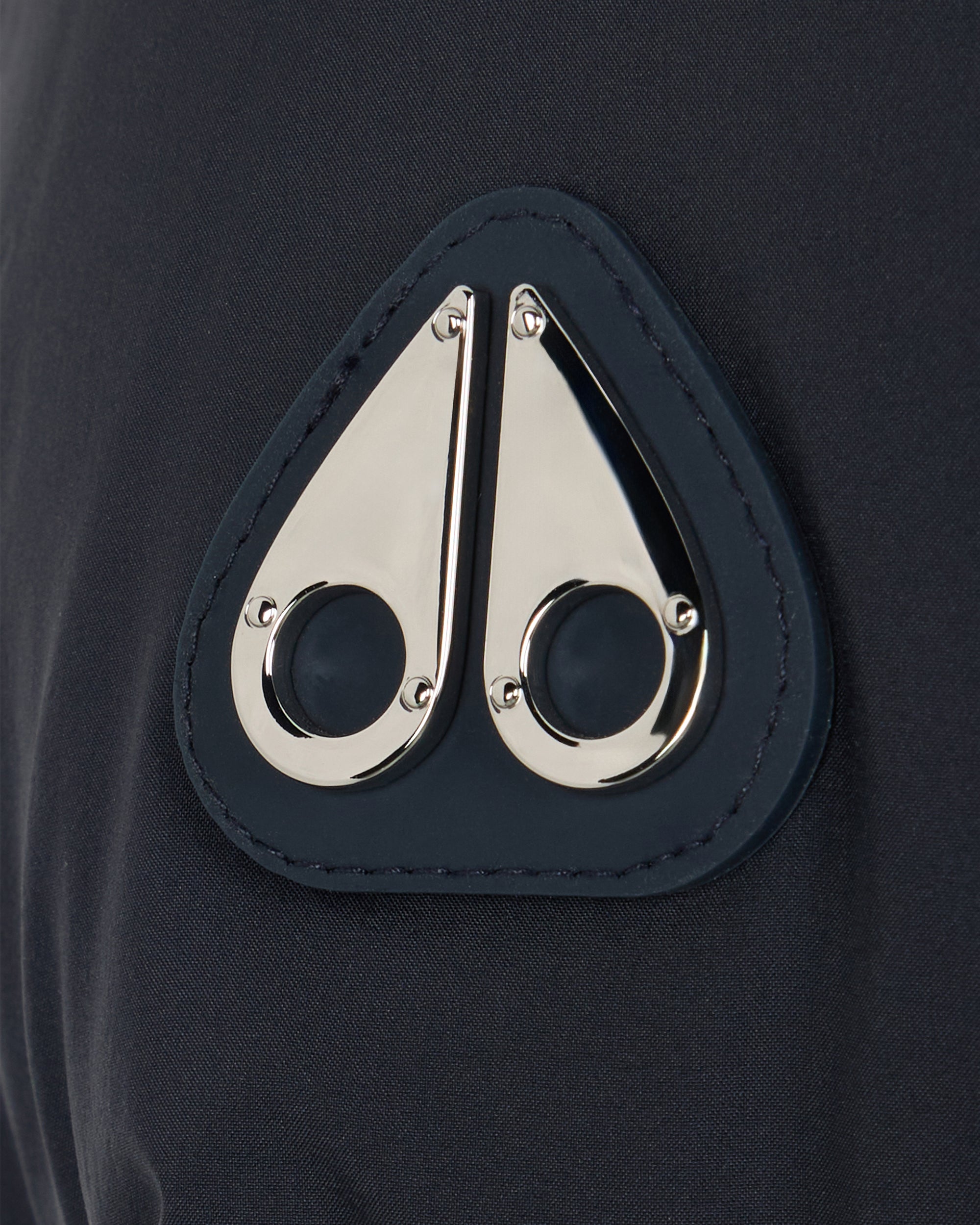 BELLE DUNE SHORT SHEARLING TRIM PUFFER-NAVY - Image 4