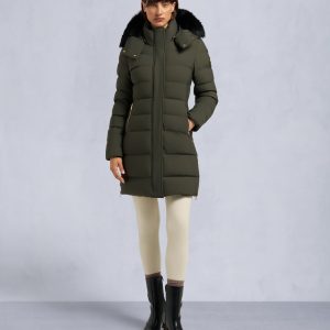 GOLD SERIES NYLUXE WATERSHED SHEARLING TRIM PARKA