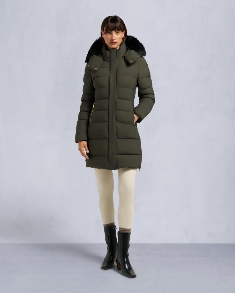 GOLD SERIES NYLUXE WATERSHED SHEARLING TRIM PARKA