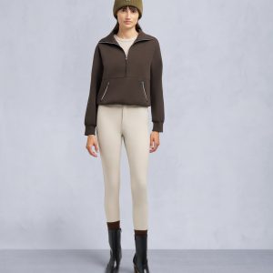 MIX MEDIA QUARTER ZIP SWEATER