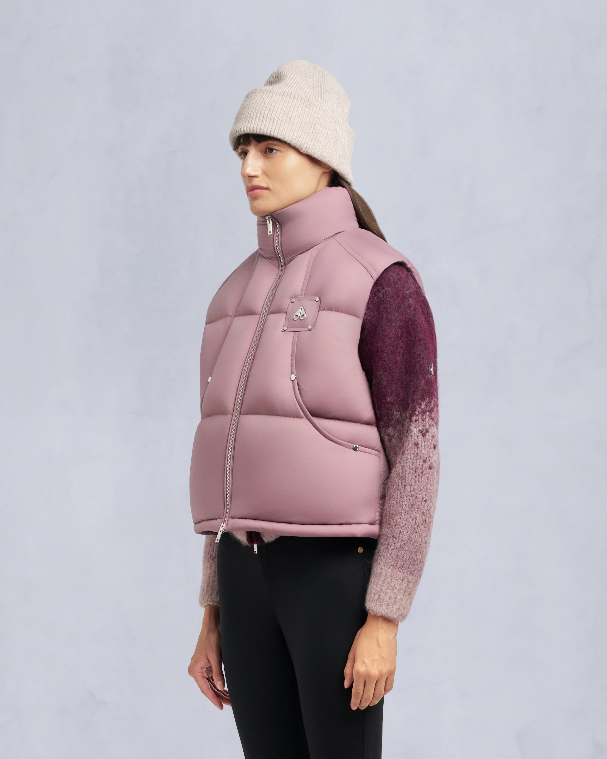 AKAI PUFFER VEST-MAUVE - Image 2