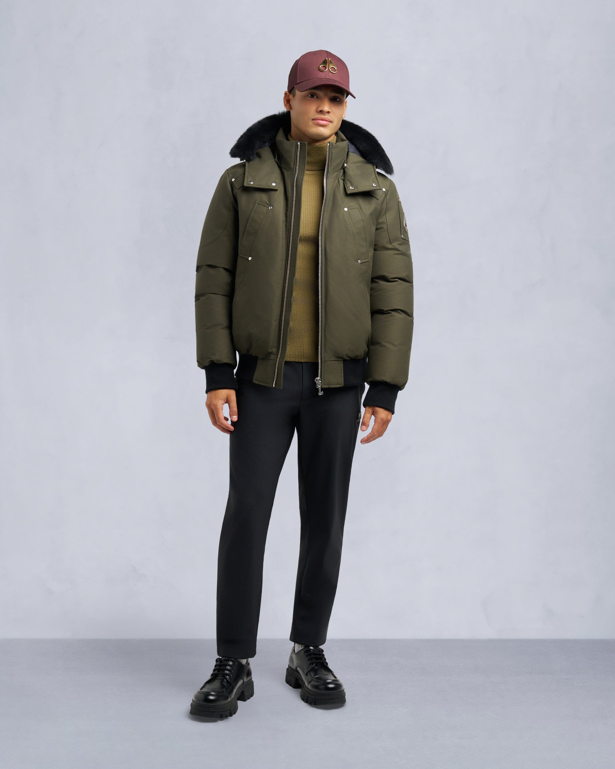 ORIGINAL BALLISTIC SHEARLING TRIM BOMBER JACKET - Image 12