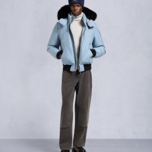 ORIGINAL BALLISTIC SHEARLING TRIM BOMBER JACKET