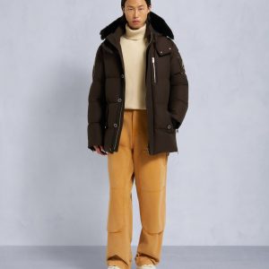 ORIGINAL SHEARLING TRIM 3Q JACKET-ESPRESSO/BLACK