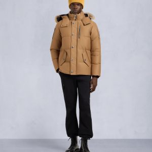 ORIGINAL SHEARLING TRIM 3Q JACKET-WOOD/BRONZE