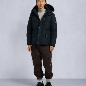 ORIGINAL SHEARLING TRIM 3Q JACKET-NAVY/BLACK