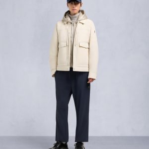 BRIXTON TRUCKER JACKET-ALABASTER